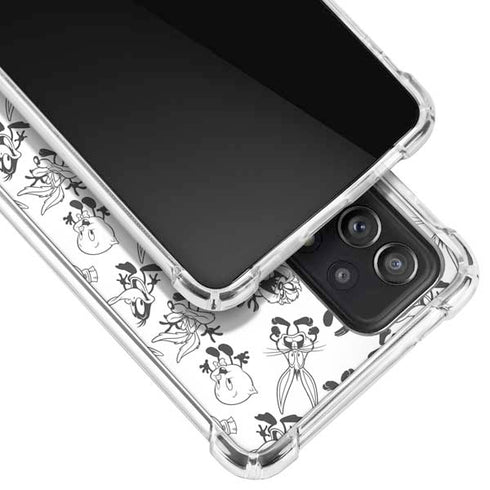 Looney Tunes Big Head Pattern Galaxy A72 5G Clear Case